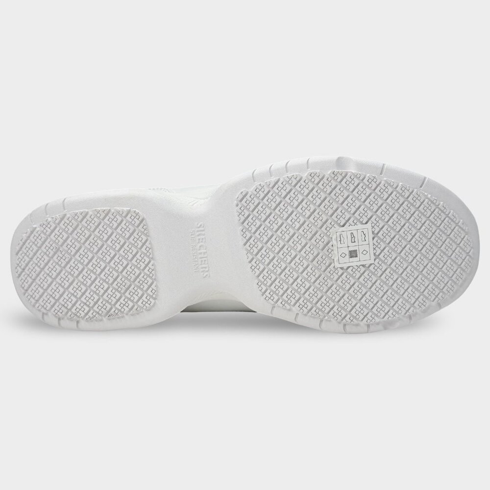 Skechers Work Relaxed Fit Dighton SR Men's 10 White EH SRO Safety Shoes 77111 - Picture 8 of 11